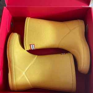 Kids first classic star cloud lightning yellow hunter boots